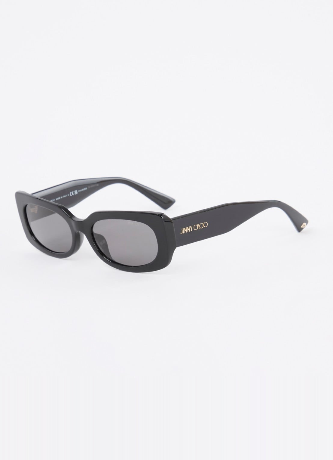 Jimmy Choo Retro zonnebril gepolariseerd JC5029U - voorkant 4 zwart