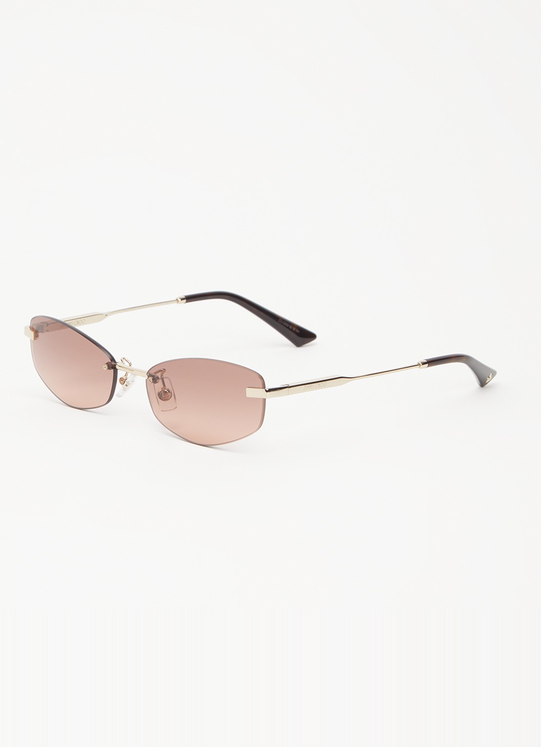 Jimmy Choo Retro zonnebril JC4013D   - voorkant donkerbruin