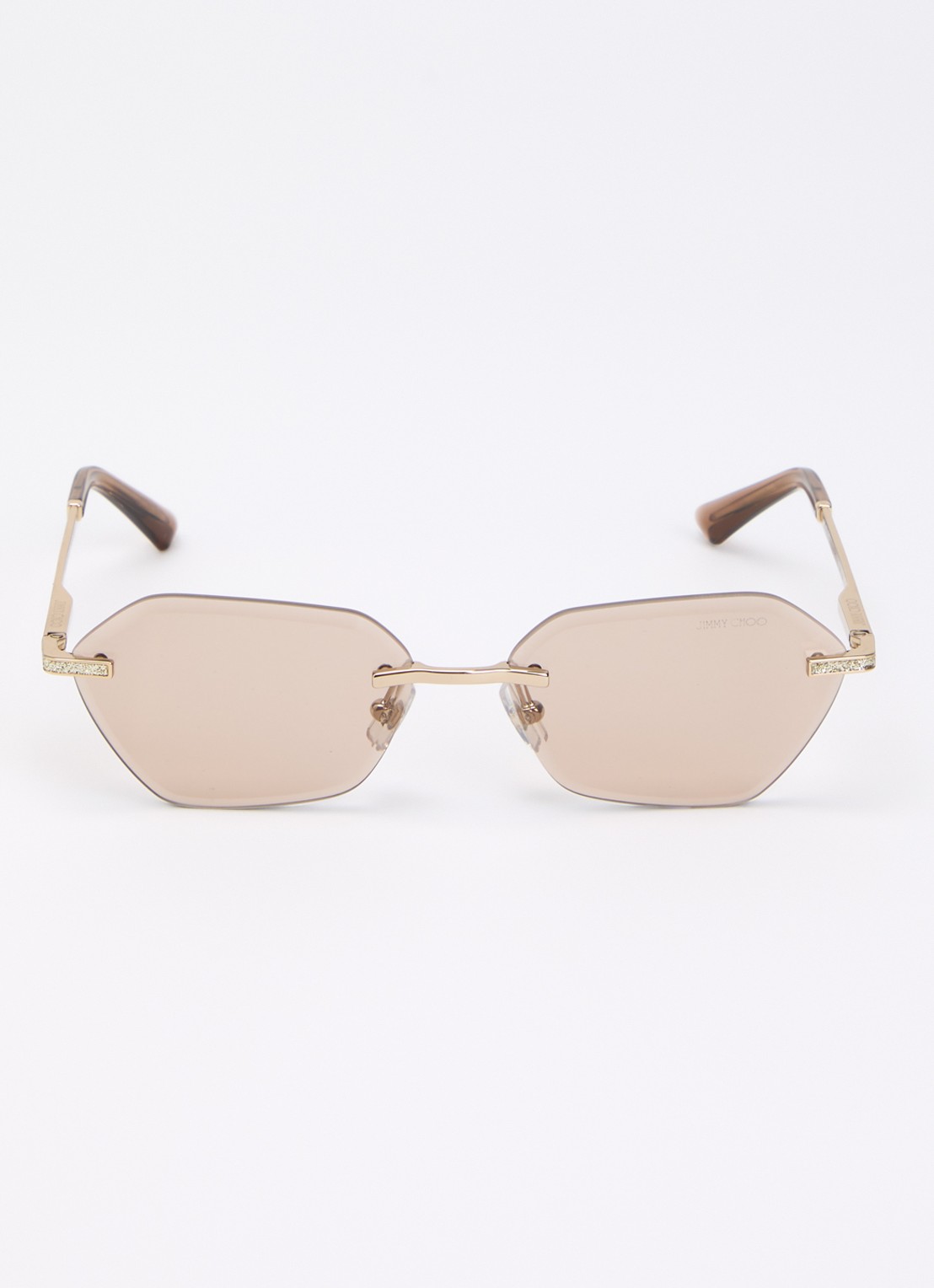 Jimmy Choo Retro zonnebril JC4022J - detail goud