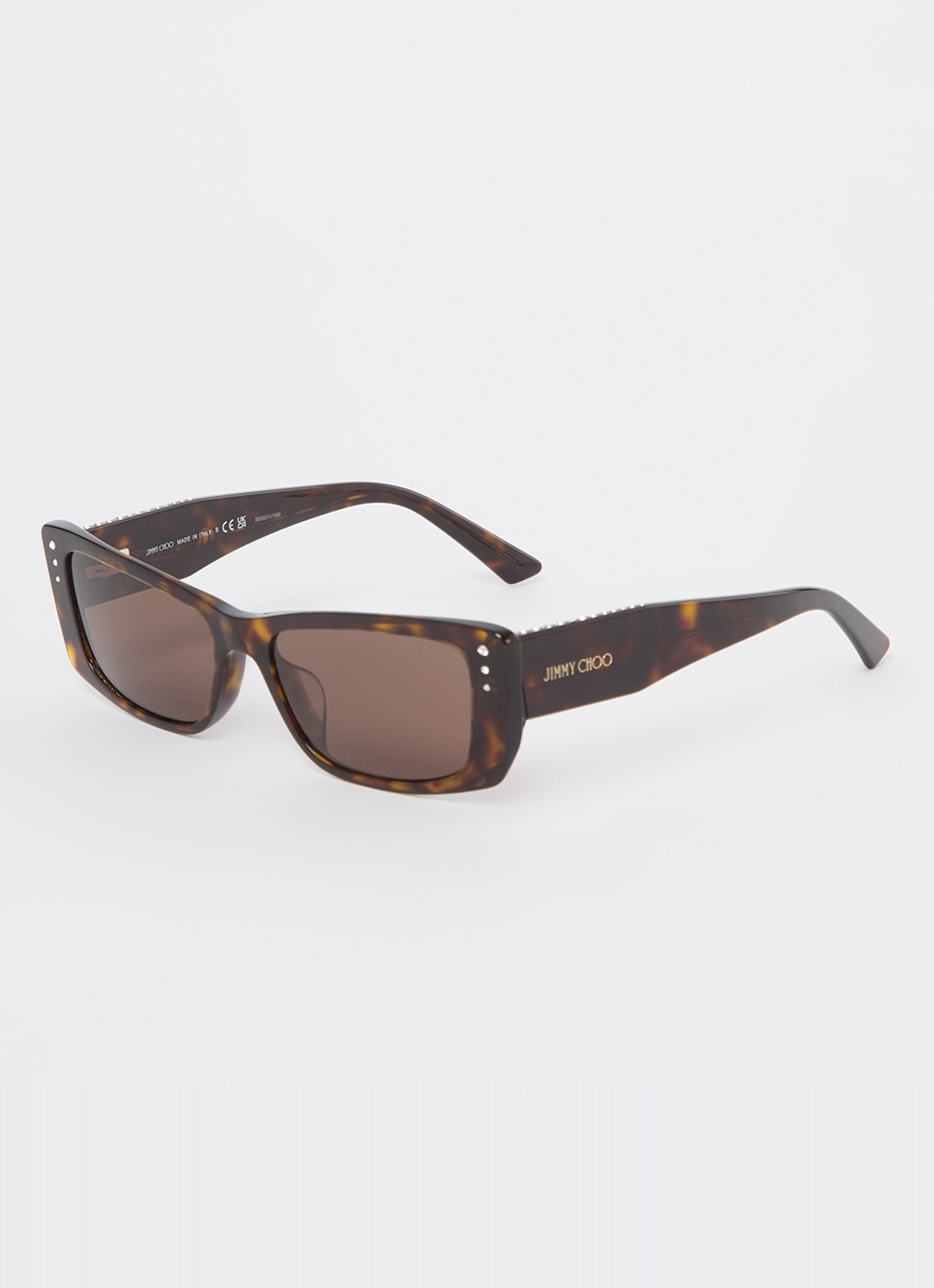 Jimmy Choo Retro zonnebril JC5002BU  - voorkant donkerbruin