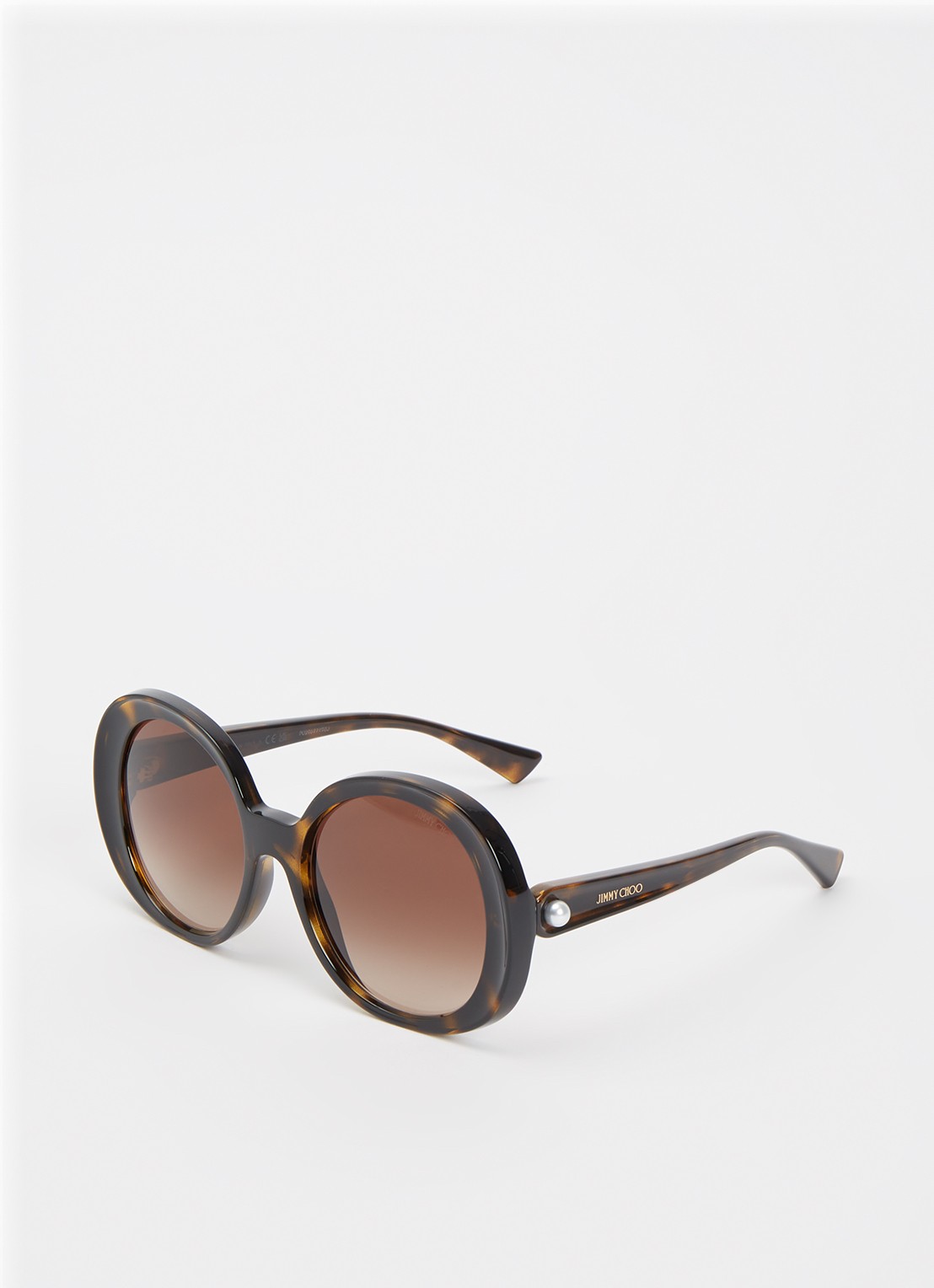 Jimmy Choo Retro zonnebril JC6004HU - voorkant donkerbruin