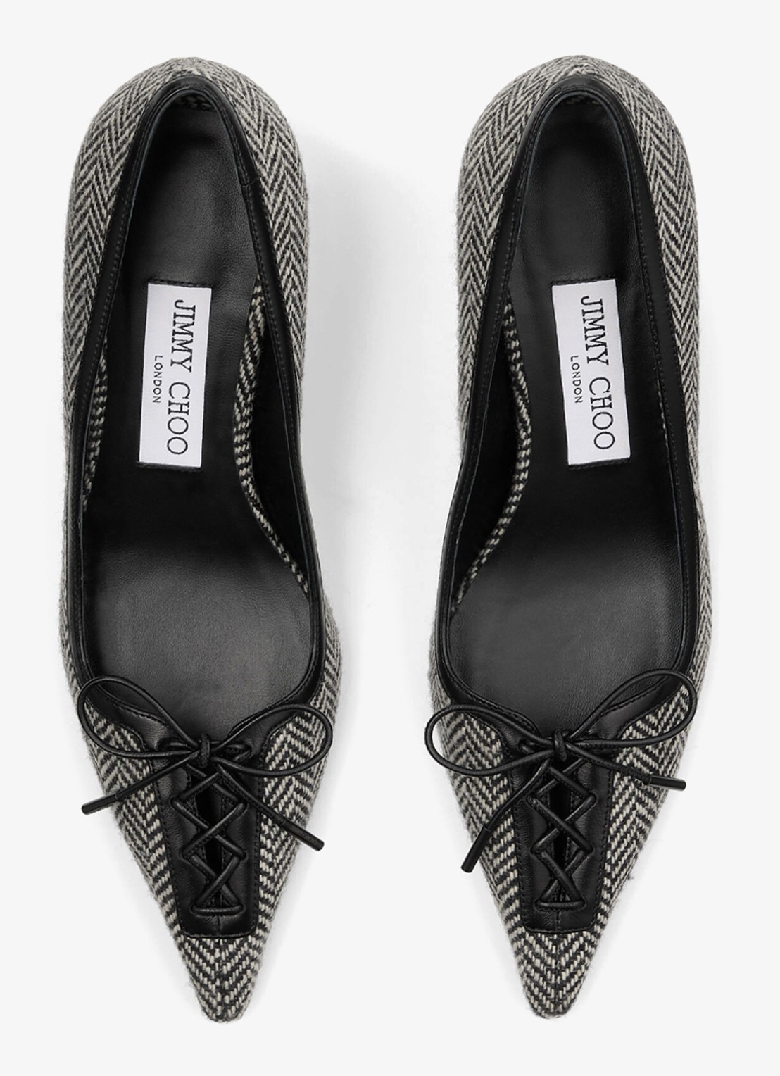 Jimmy Choo Scarlett 50 pump met lamsleren details - detail 4 zwart