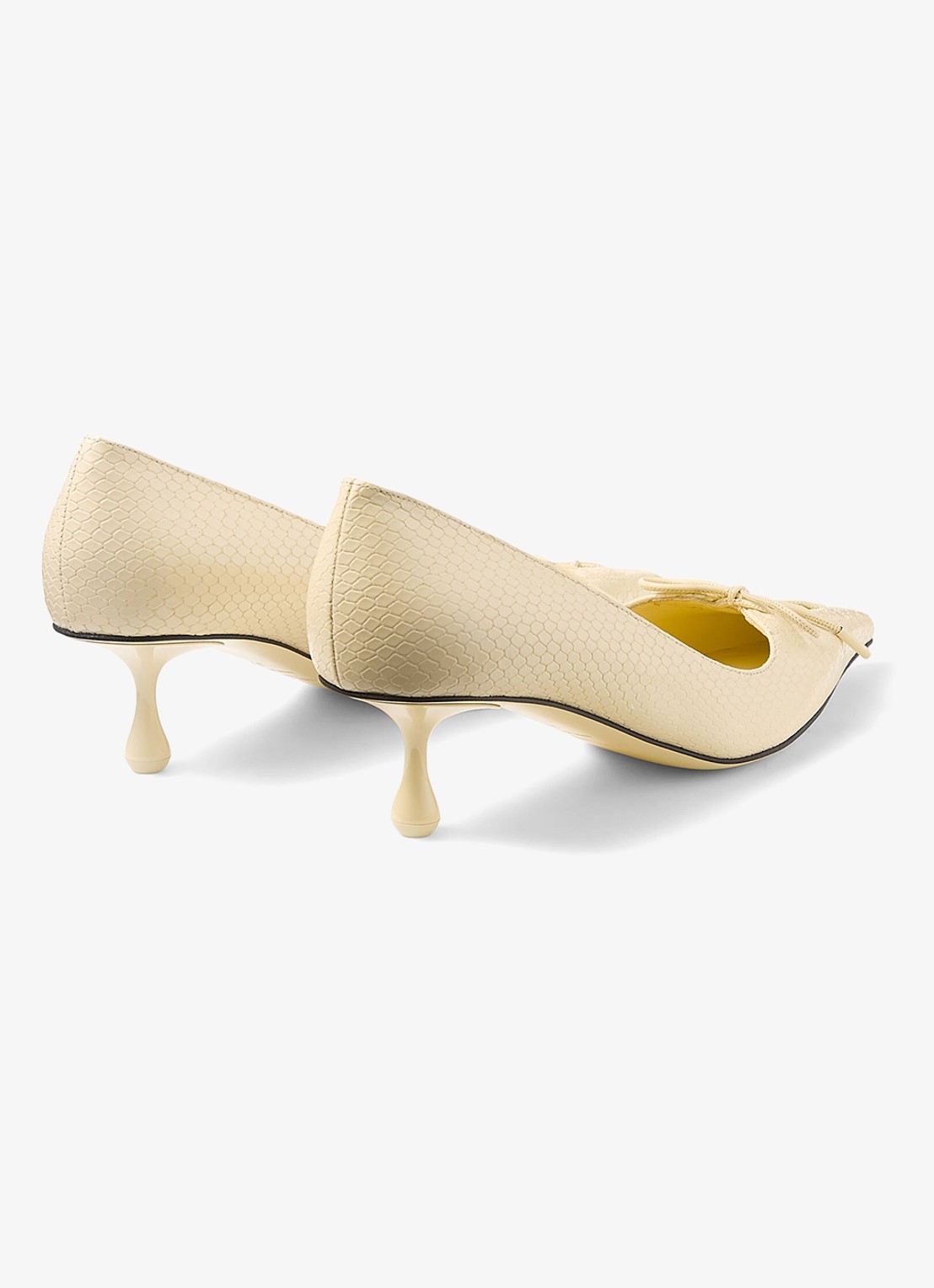 Jimmy Choo Scarlett 50 pump van kalfsleer - achterkant 5 creme