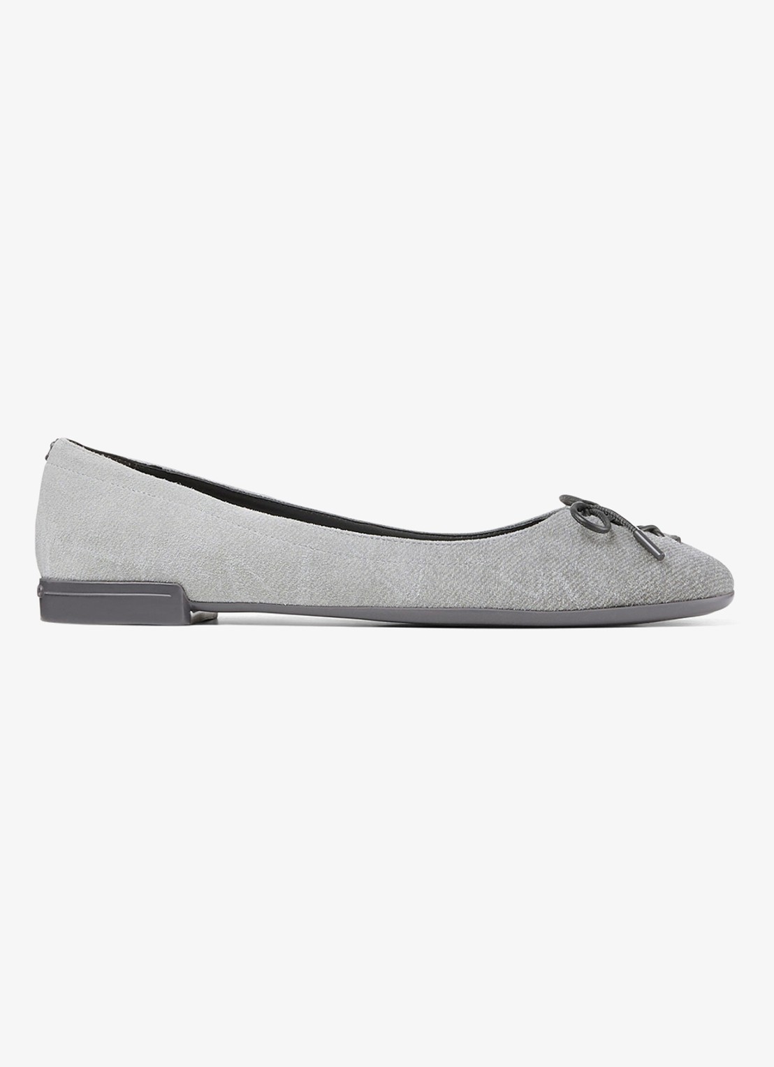 Jimmy Choo Scarlett ballerina met strikdetail - voorkant 4 grijs