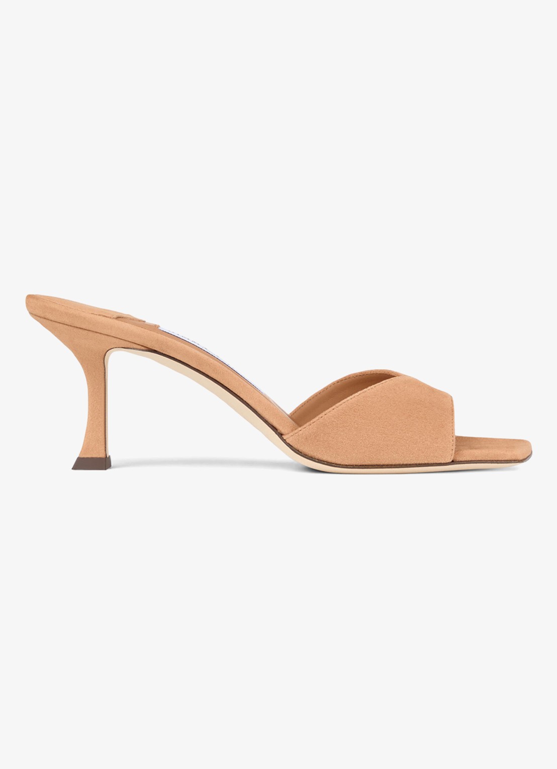 Jimmy Choo Skye 70 muiltje van geitensuède - voorkant 2 lichtbruin