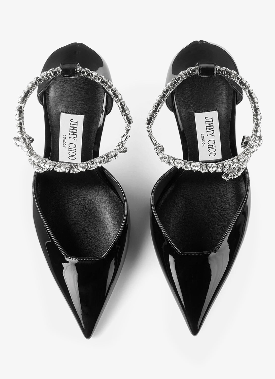 Jimmy Choo Stevie 100 pump van lakleer - detail 5 zwart