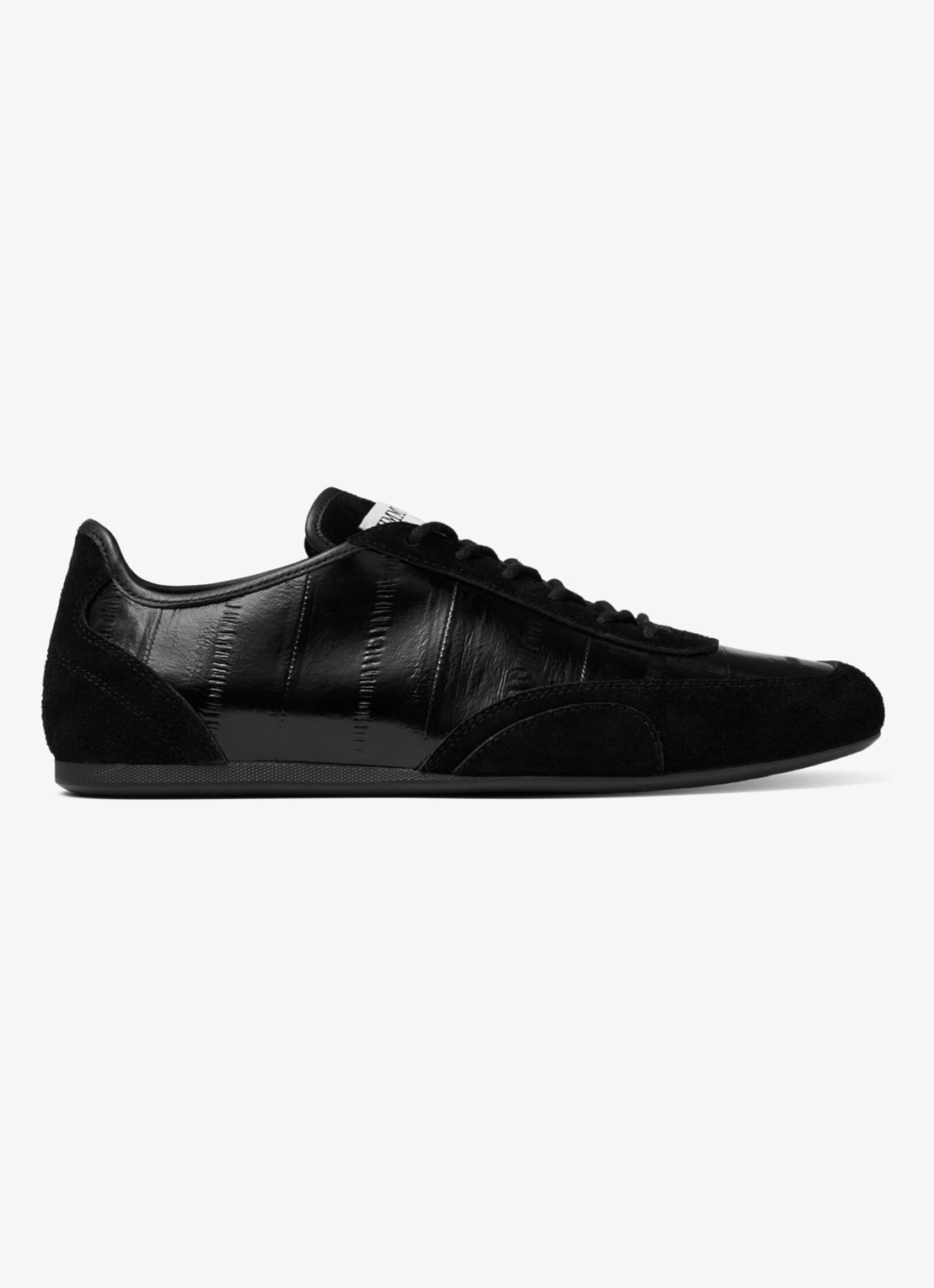 Jimmy Choo Sunny/F sneaker van leer met suède details - voorkant 4 zwart