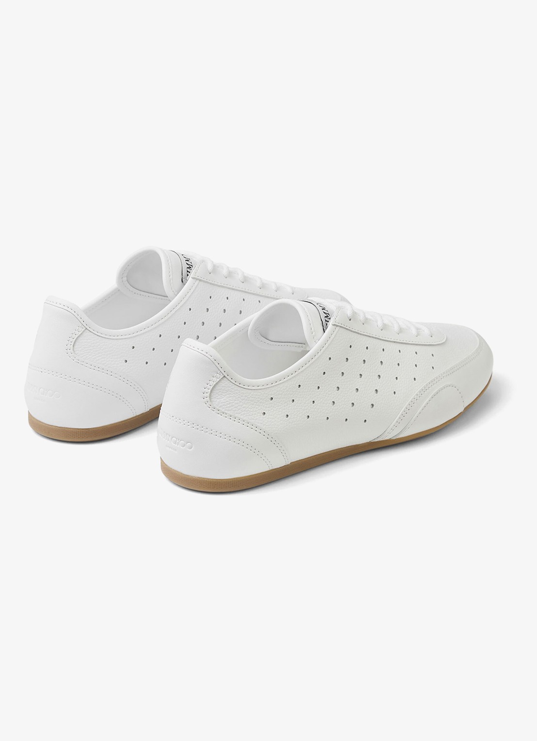 Jimmy Choo Sunny/F sneaker van leer - achterkant 5 wit