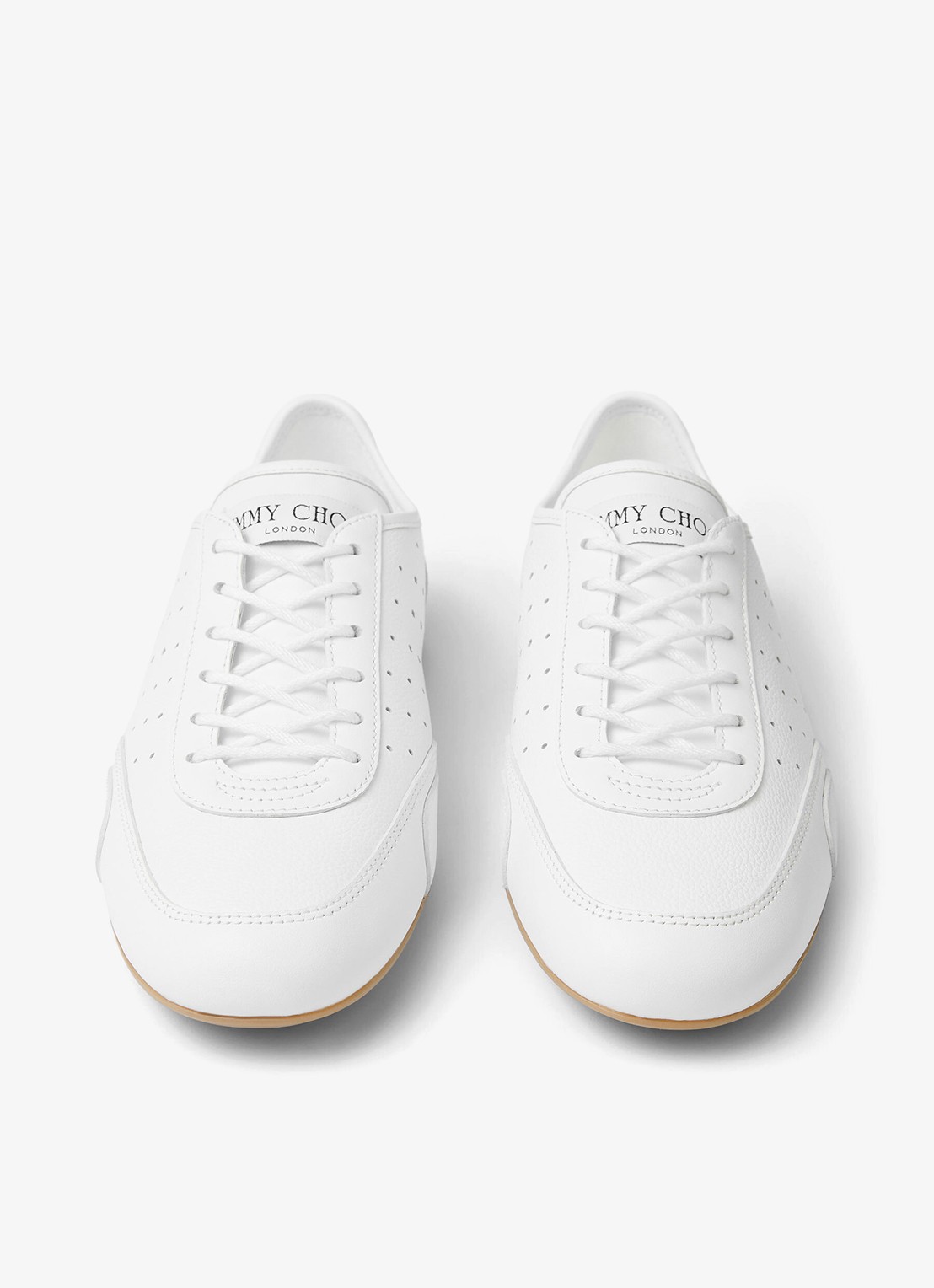 Jimmy Choo Sunny/F sneaker van leer - detail 5 wit