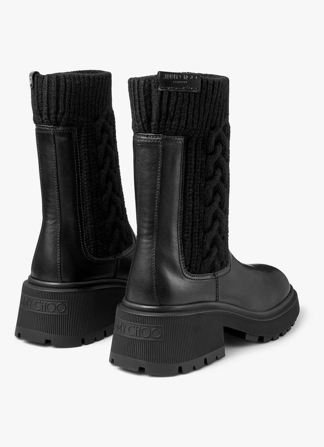 Jimmy Choo Tamia chelsea boot van kalfsleer - achterkant 4 zwart