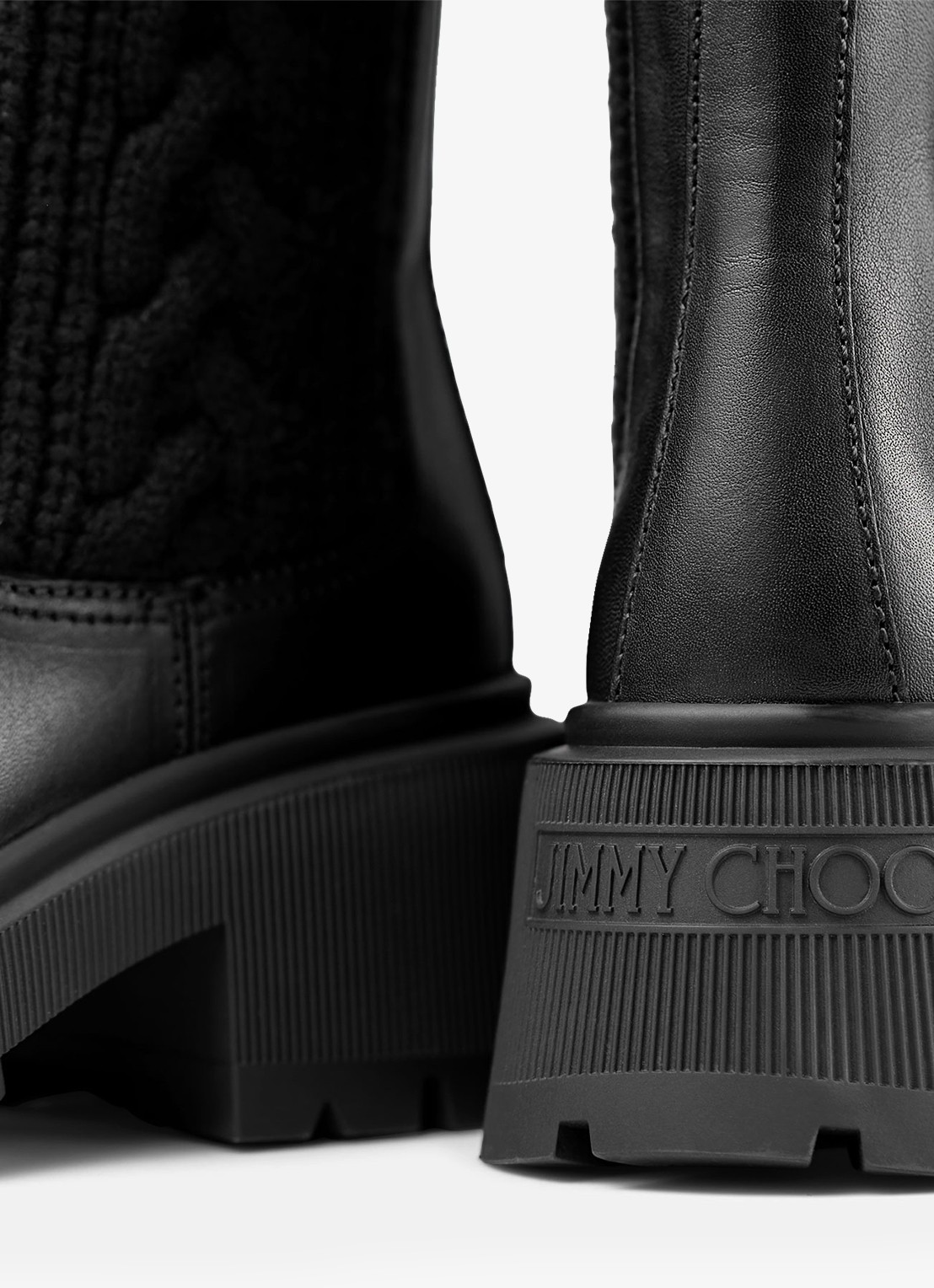 Jimmy Choo Tamia chelsea boot van kalfsleer - detail 3 zwart