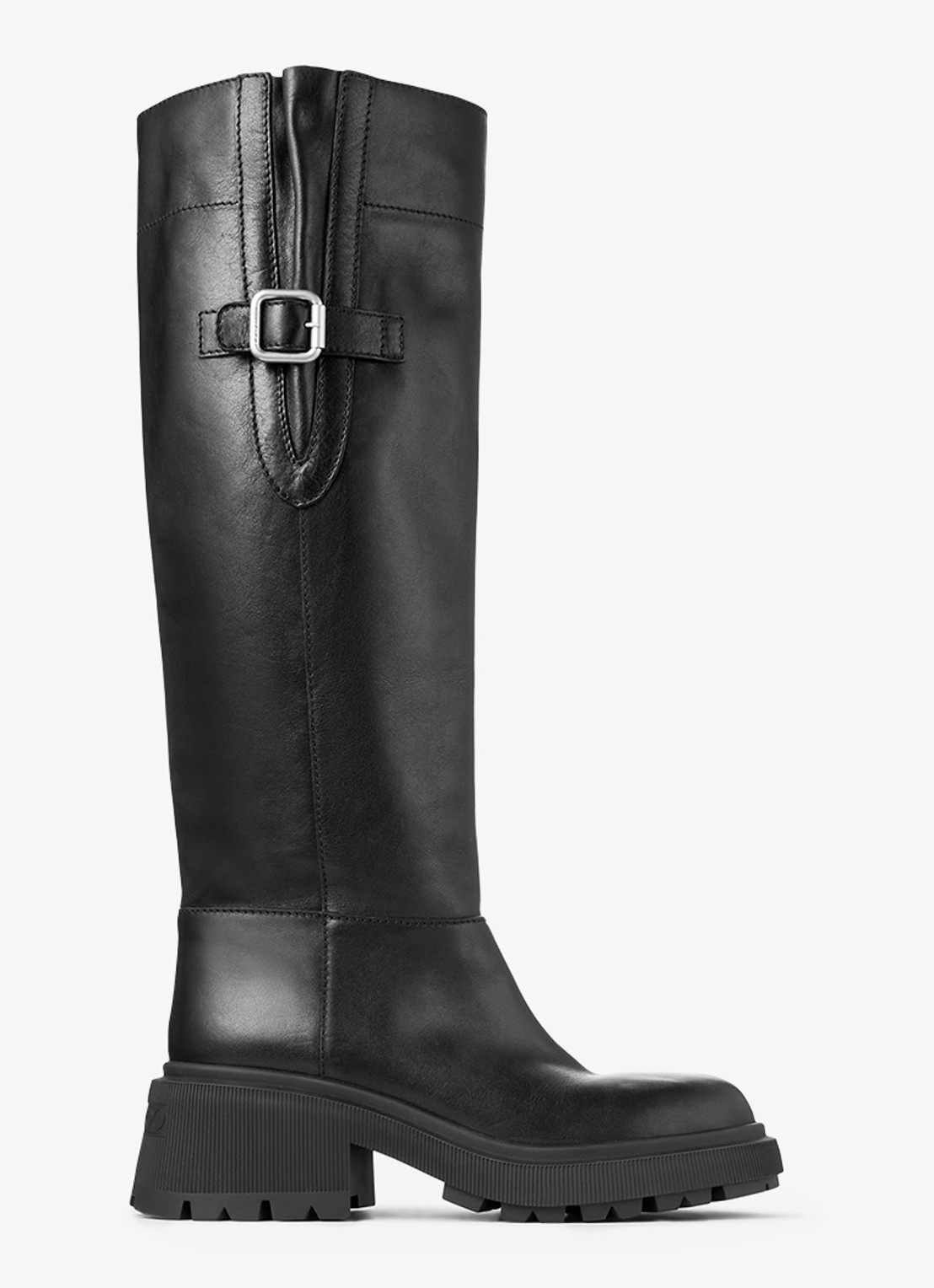 Jimmy Choo Tamsin overknee laars van kalfsleer - voorkant 3 zwart