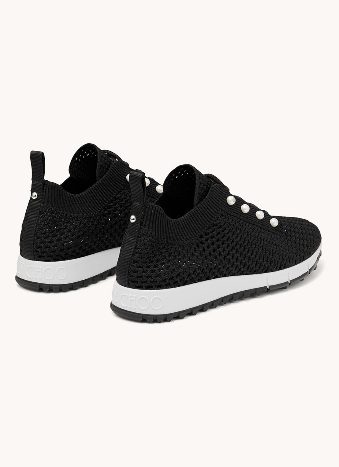 Jimmy Choo Veles sneaker van mesh - detail 3 zwart