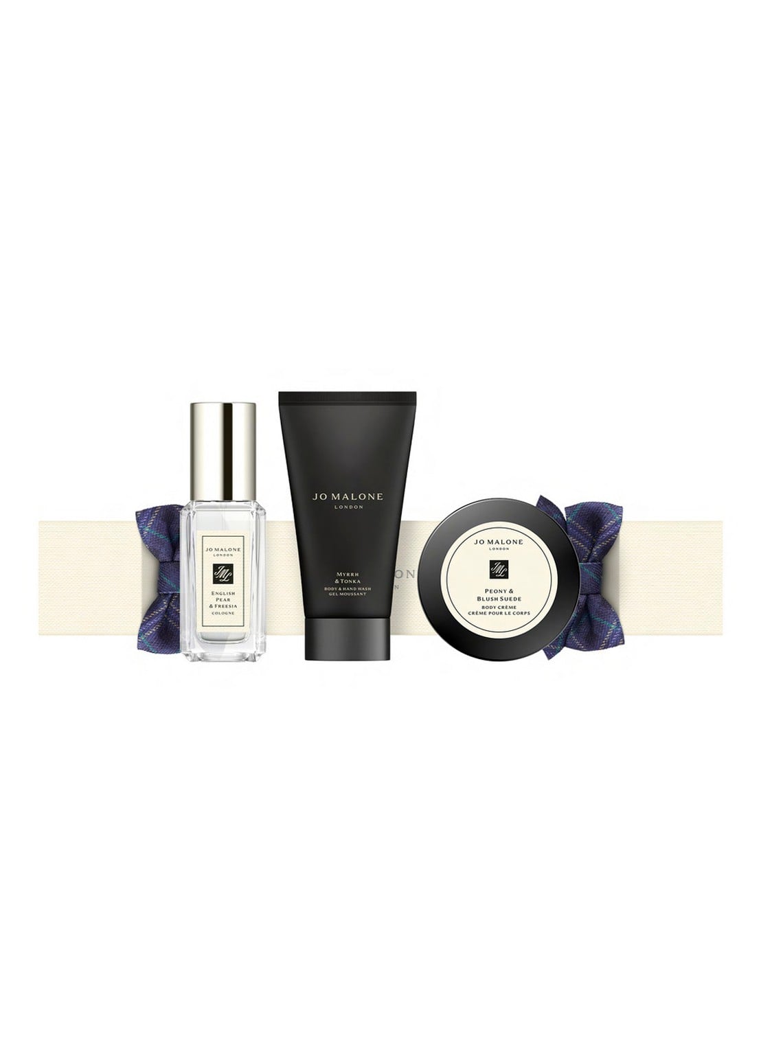 Jo Malone London Cream Cracker Set met mini's in een kerstcracker - Limited Edition Kerst verzorgingsset - voorkant undefined