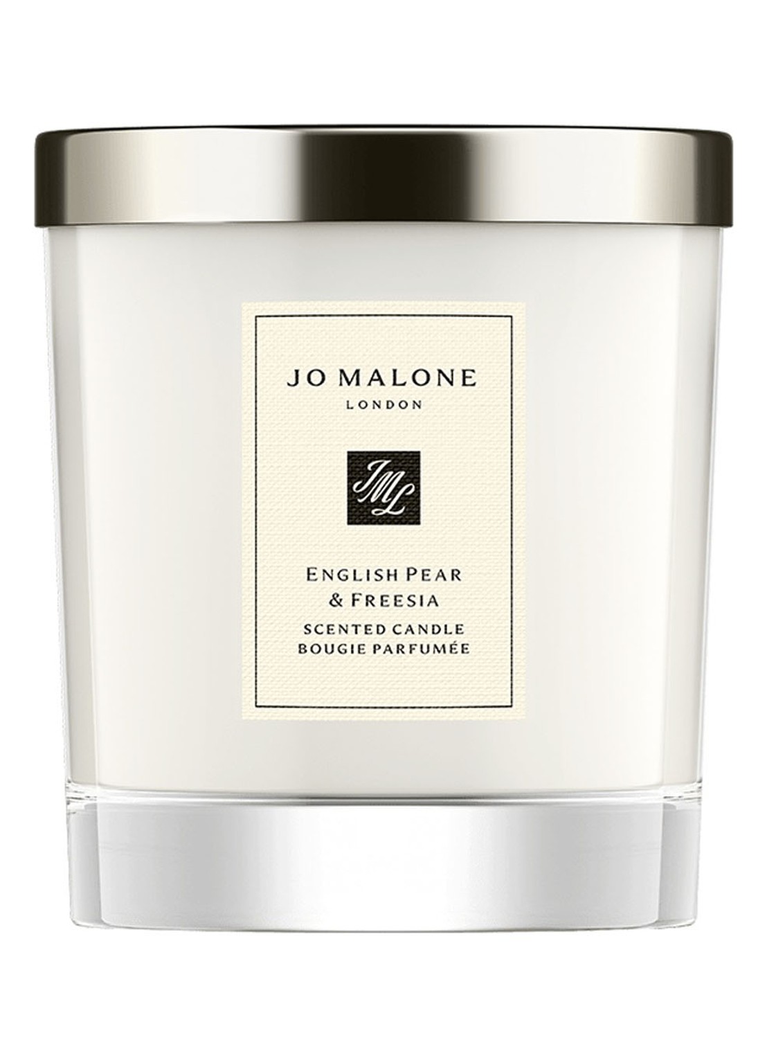 Jo Malone London English Pear & Freesia geurkaars - voorkant 4 gebroken wit
