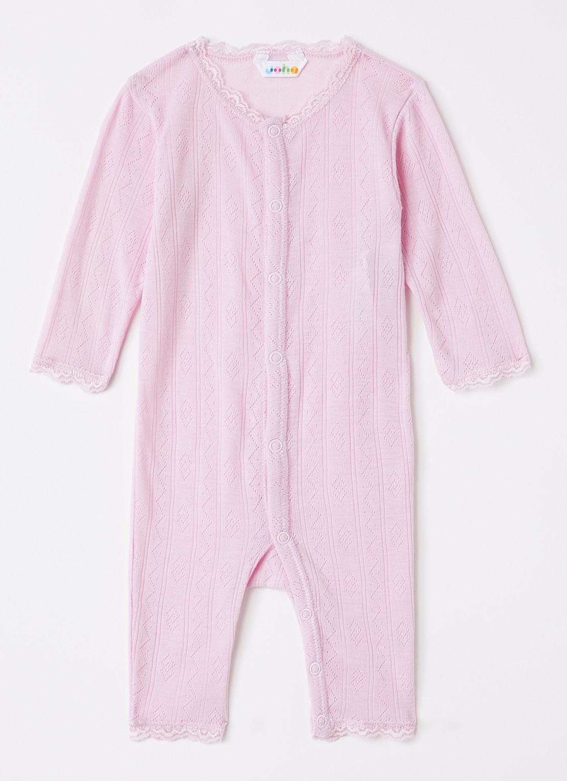 Joha Babypak in zijdeblend - voorkant roze