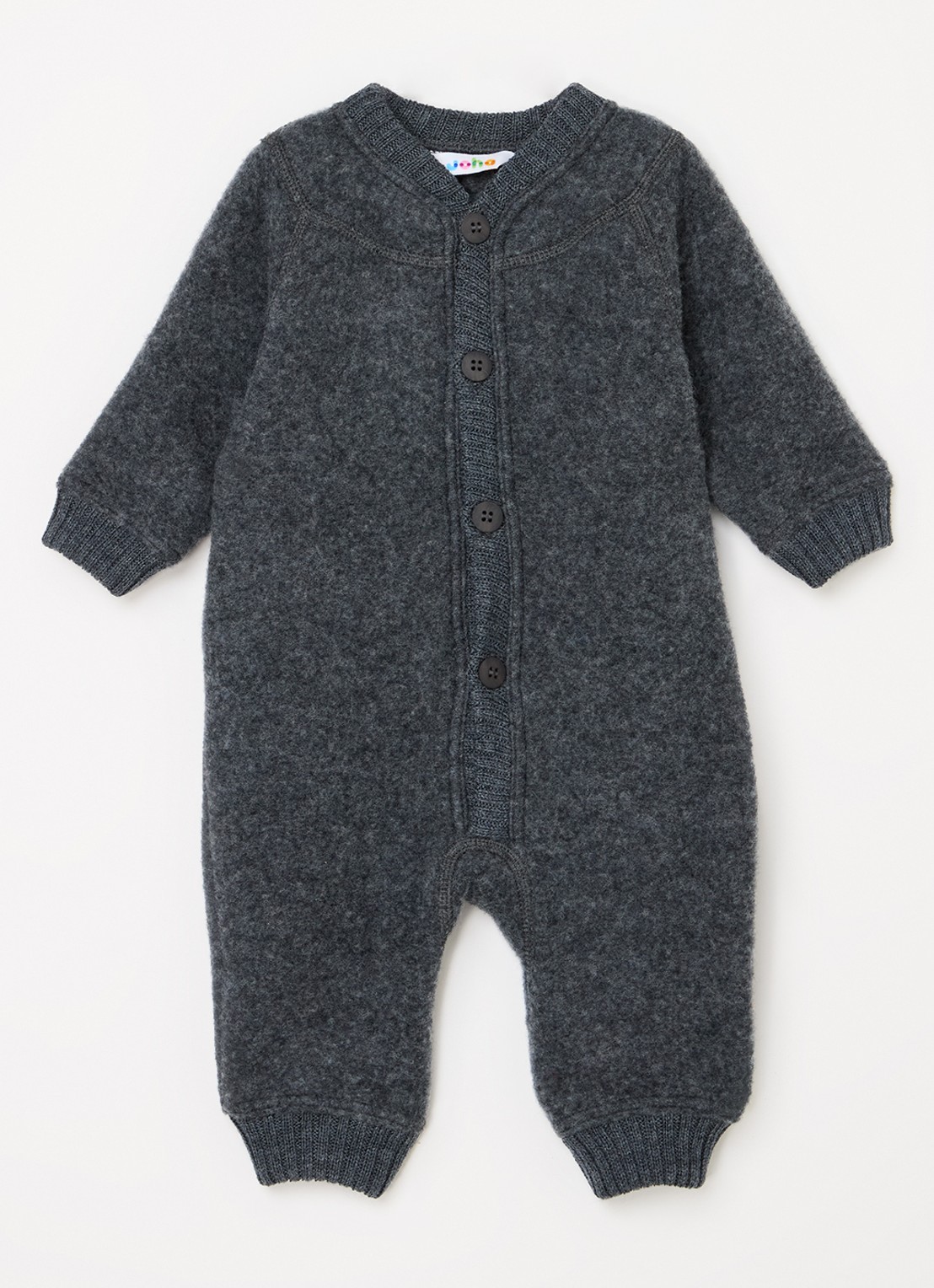 Joha Babypak van merino wol - voorkant donkergrijs