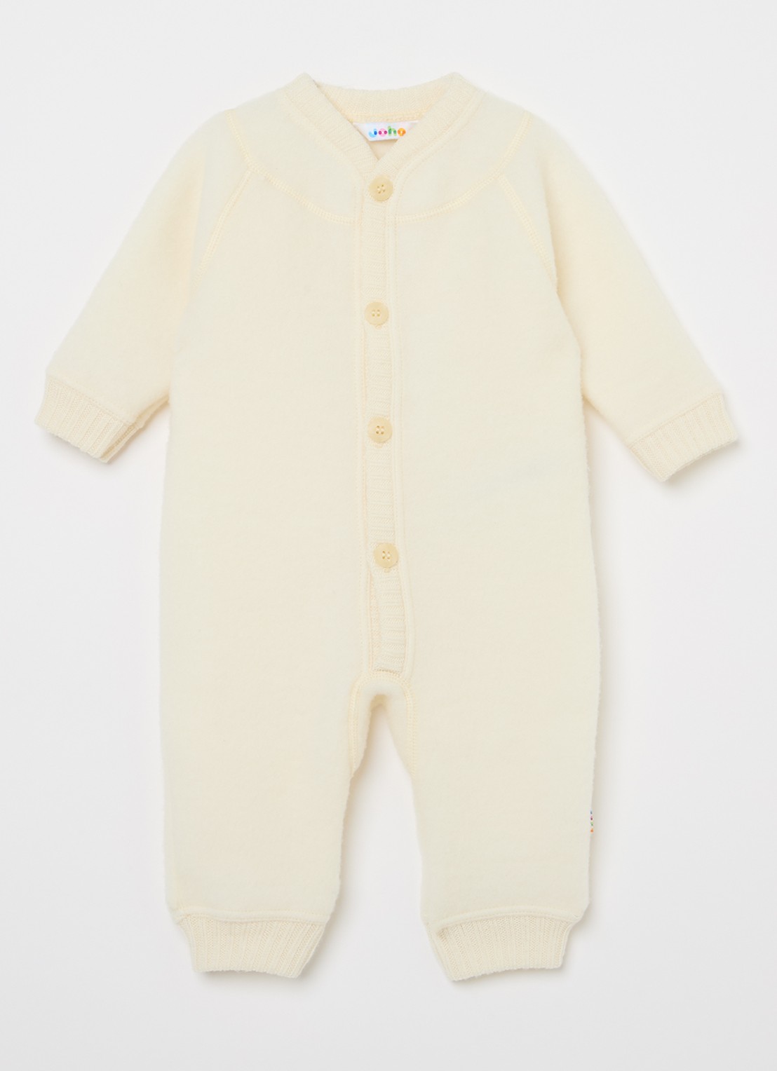 Joha Babypak van merino wol - voorkant creme