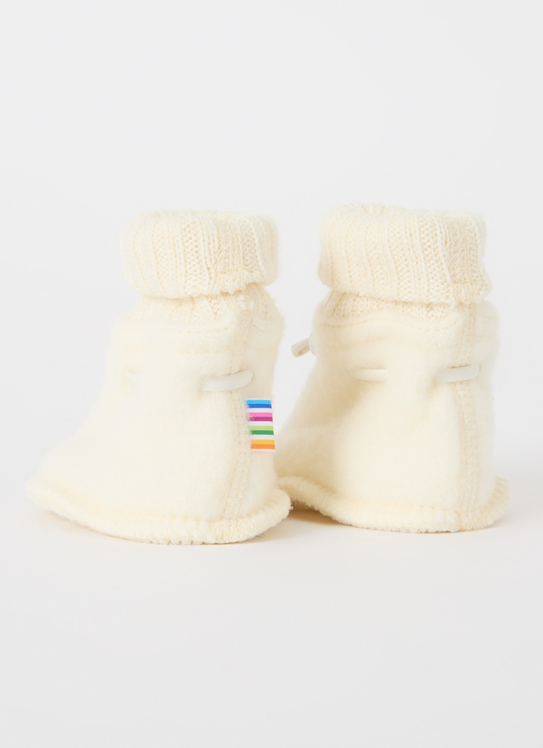Joha Babyslofjes van merino wol - achterkant 2 ivoor