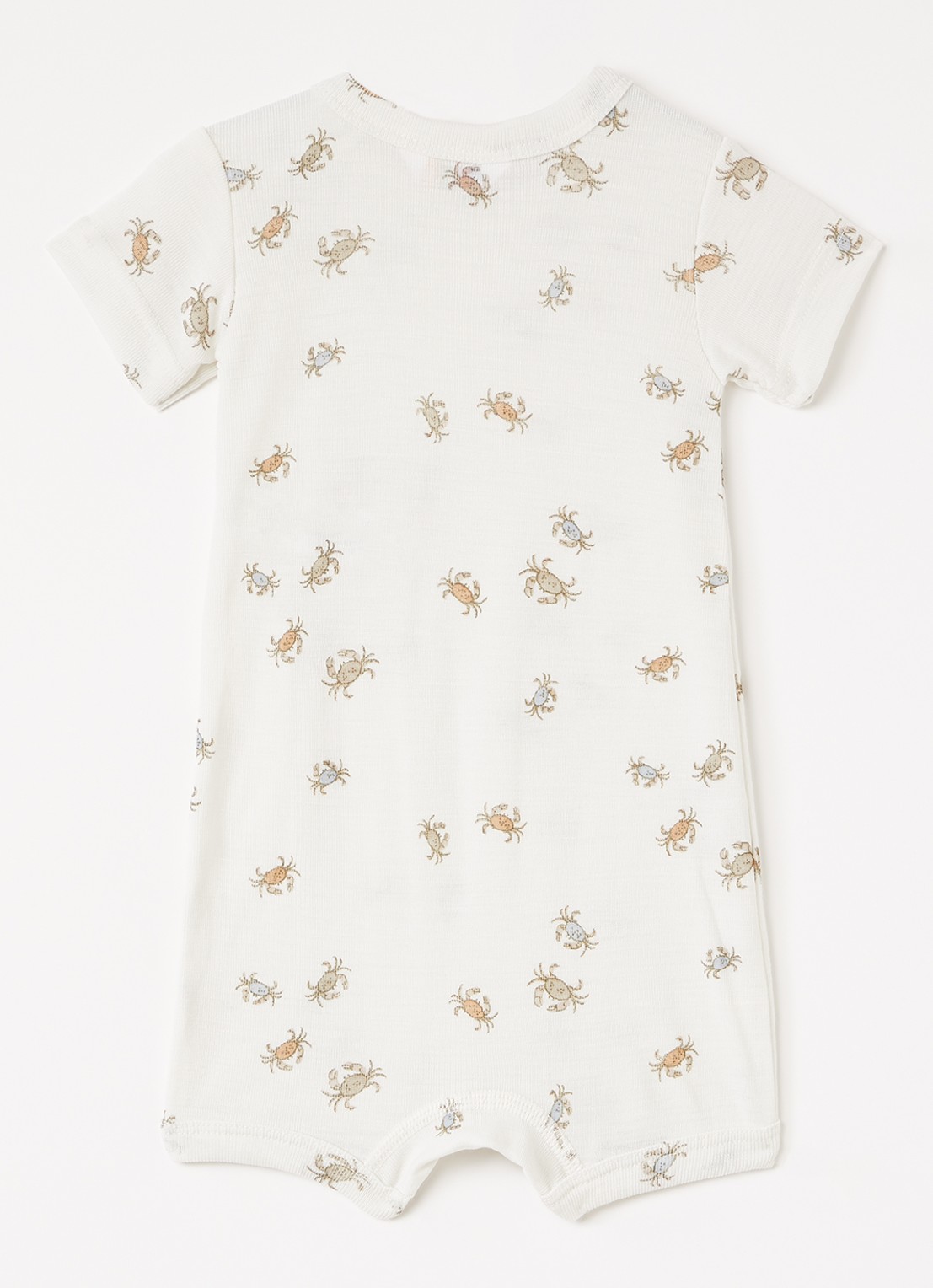 Joha Crab romper in zijdeblend - voorkant 2 gebroken wit