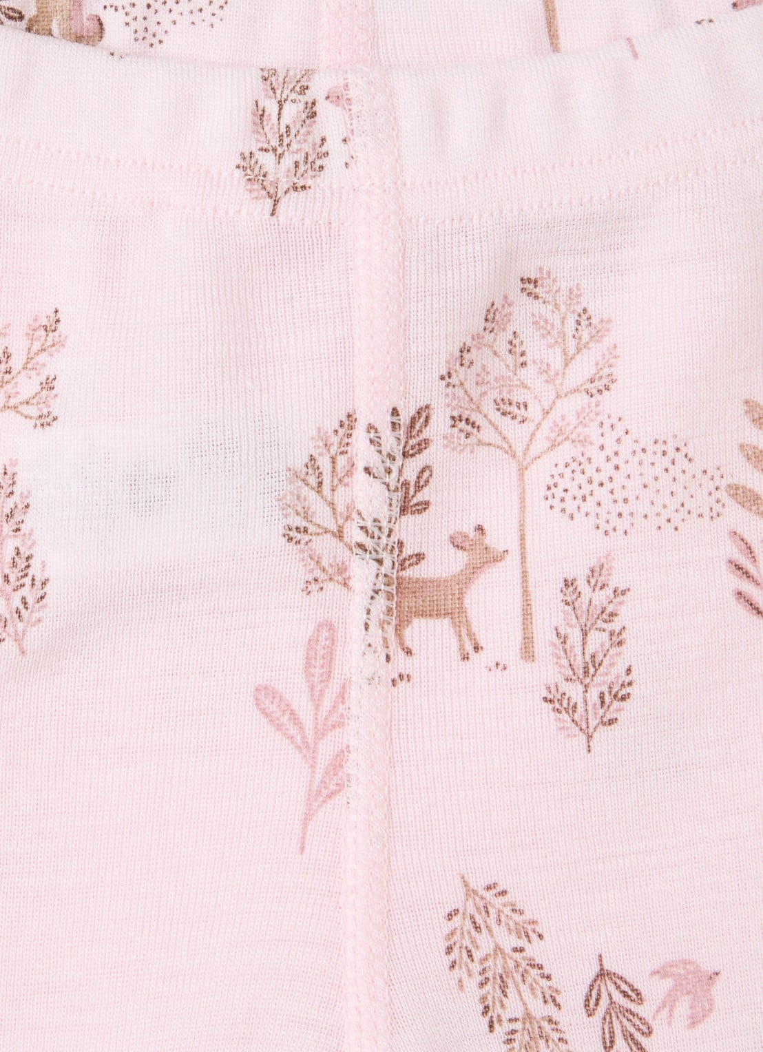 Joha Legging in zijdeblend met print - detail lichtroze