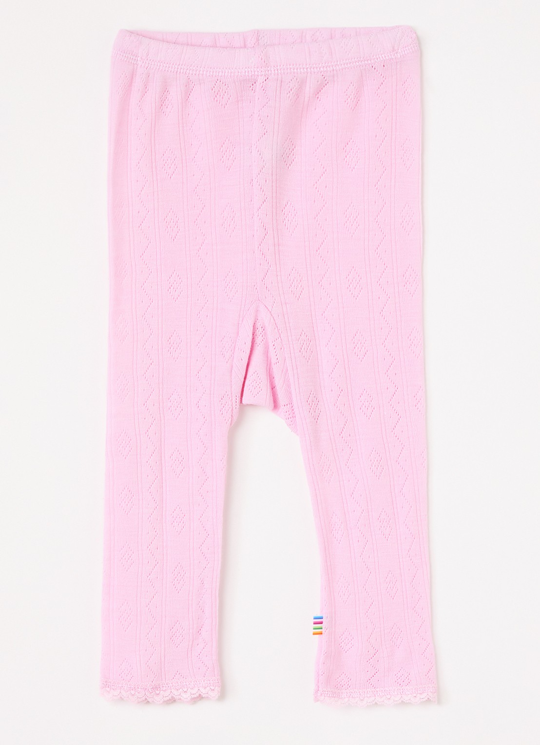 Joha Legging met ribstructuur - voorkant 2 roze