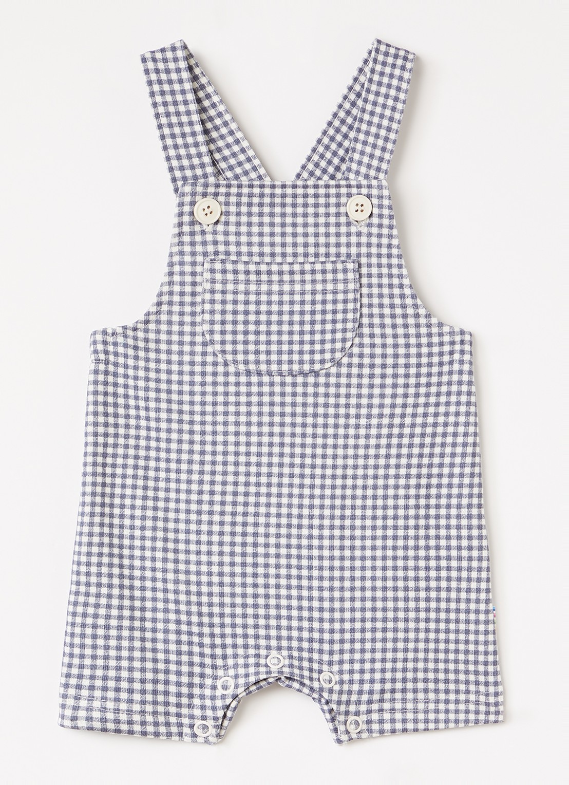 Joha Playsuit met ruitdessin - voorkant donkerblauw