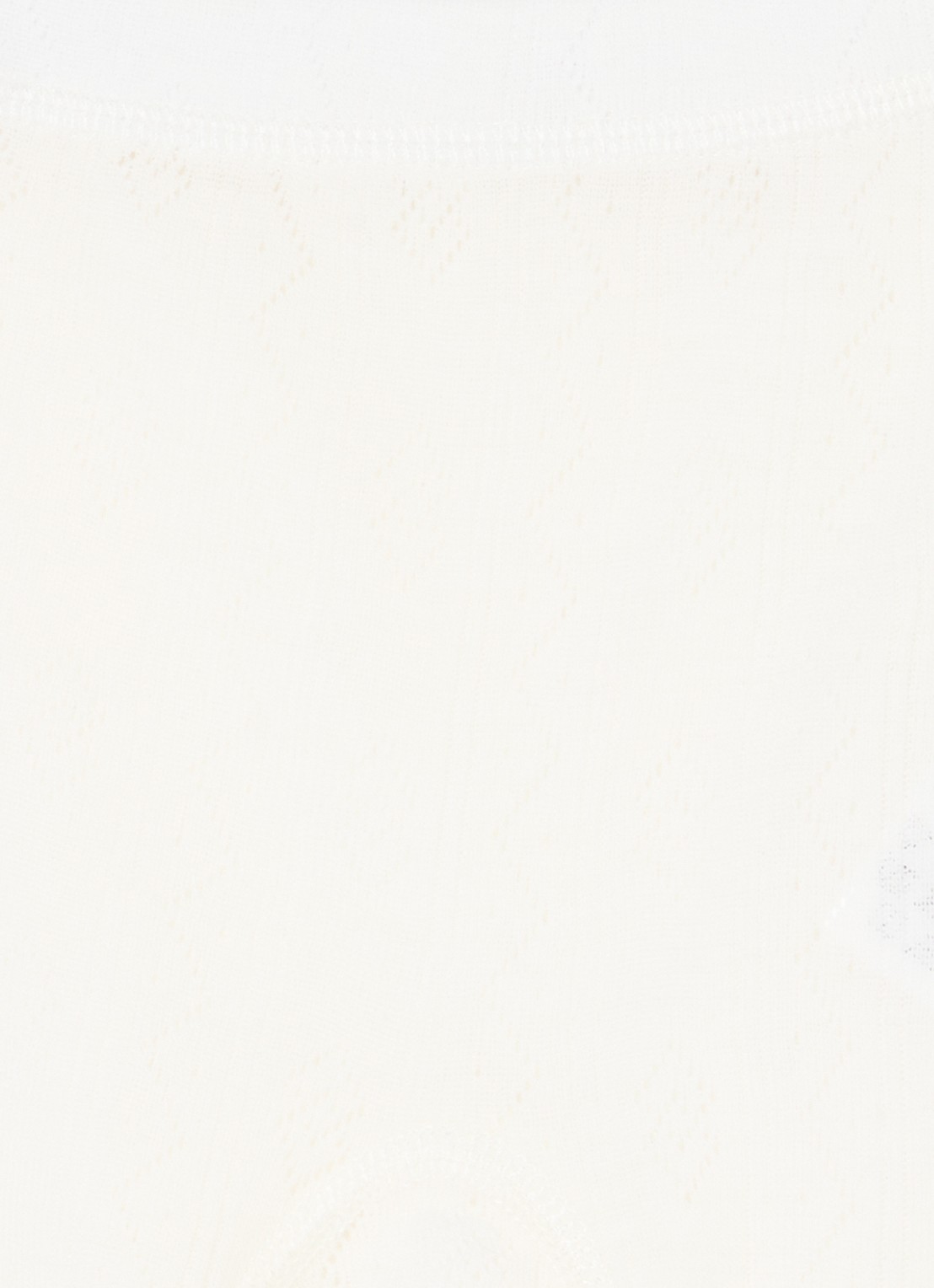 Joha Ribgebreide maillot van merino wol - detail creme