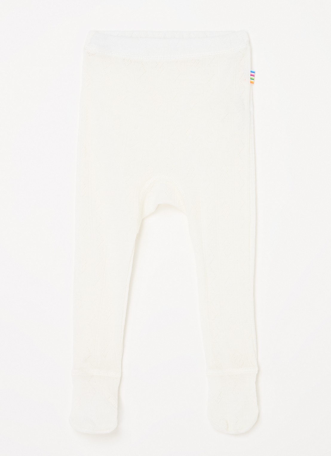 Joha Ribgebreide maillot van merino wol - voorkant 2 creme