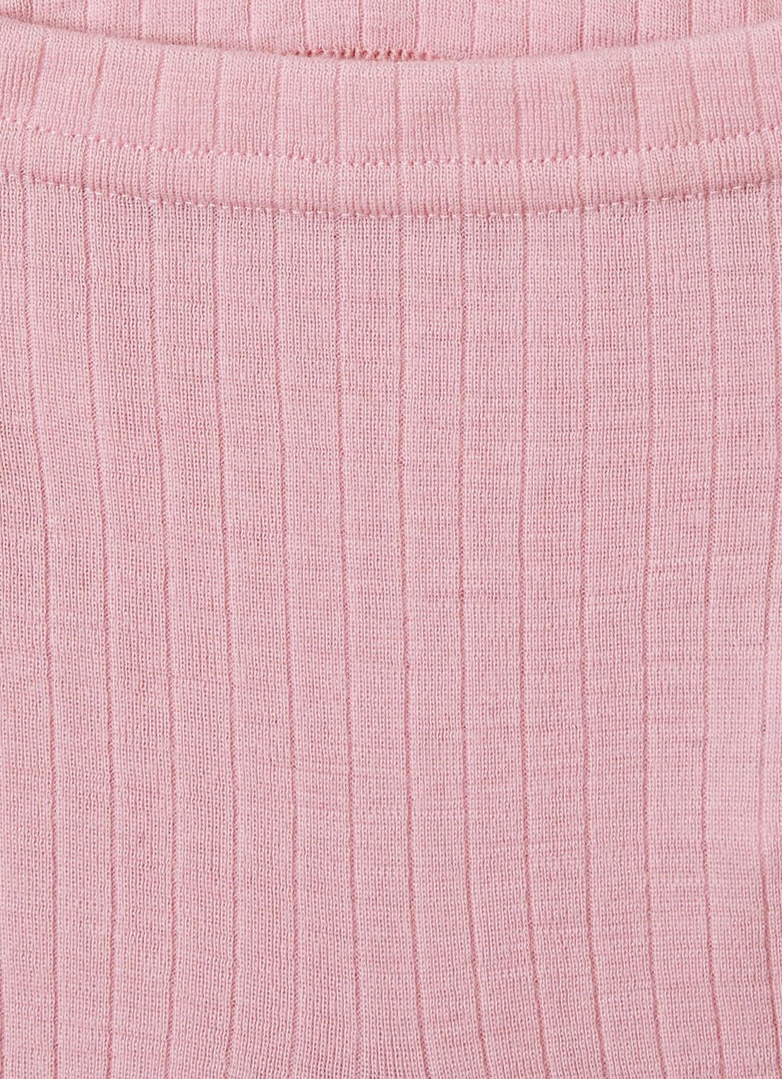Joha Ribgebreide maillot van merino wol - detail roze