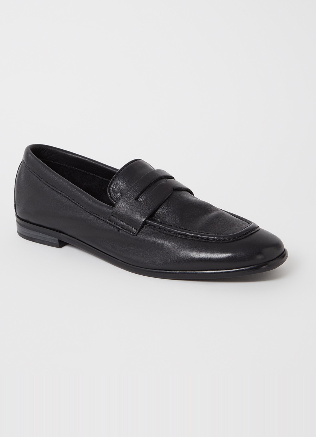 Jonak Aca loafer van leer - voorkant 5 zwart
