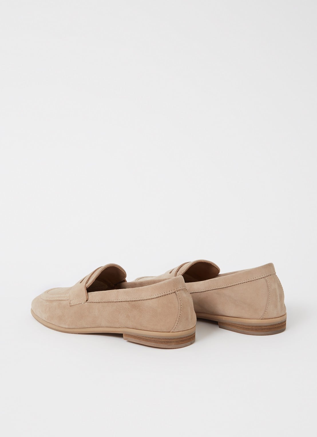 Jonak Aca loafer van suède  - achterkant 6 beige