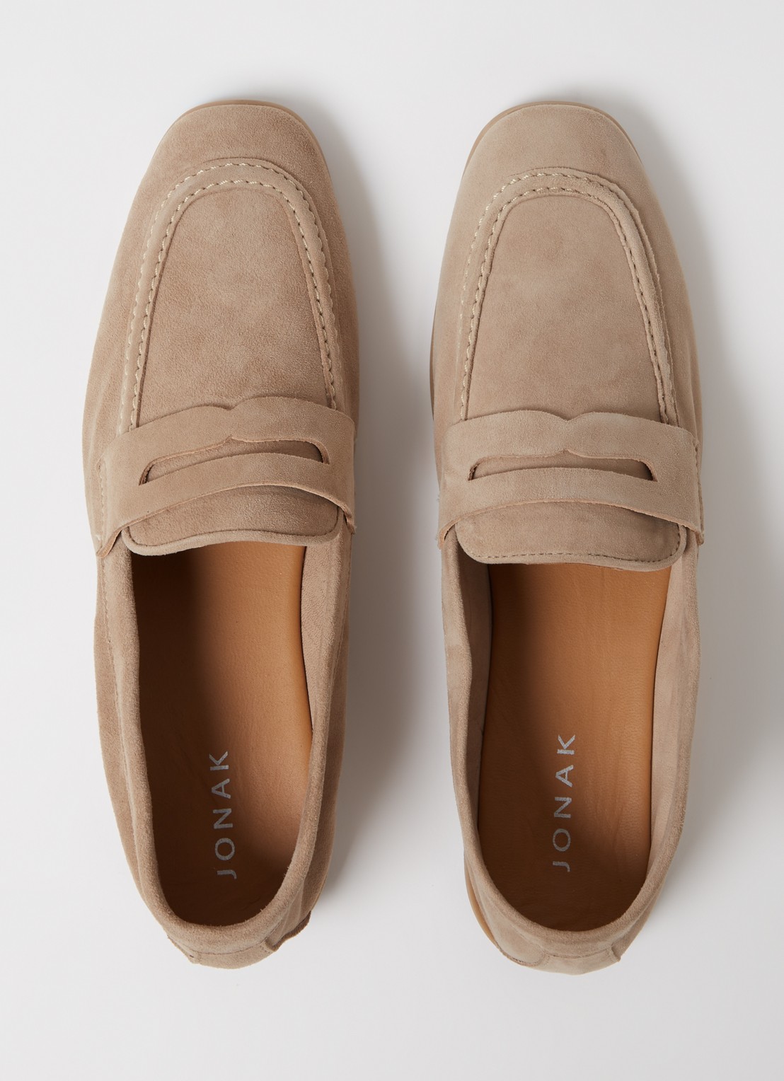 Jonak Aca loafer van suède  - detail 4 beige