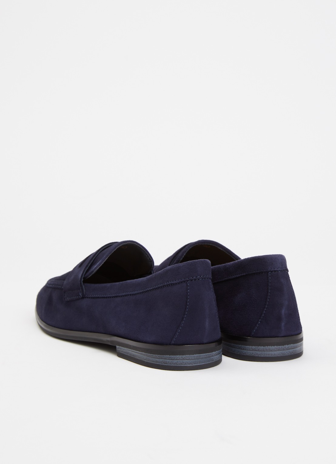 Jonak Aca loafer van suède  - achterkant 2 donkerblauw