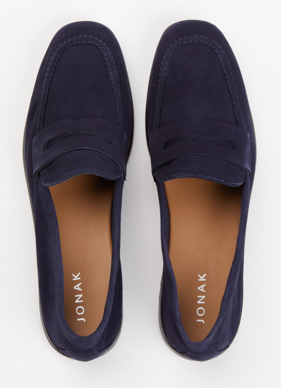 Jonak Aca loafer van suède  - detail 4 donkerblauw