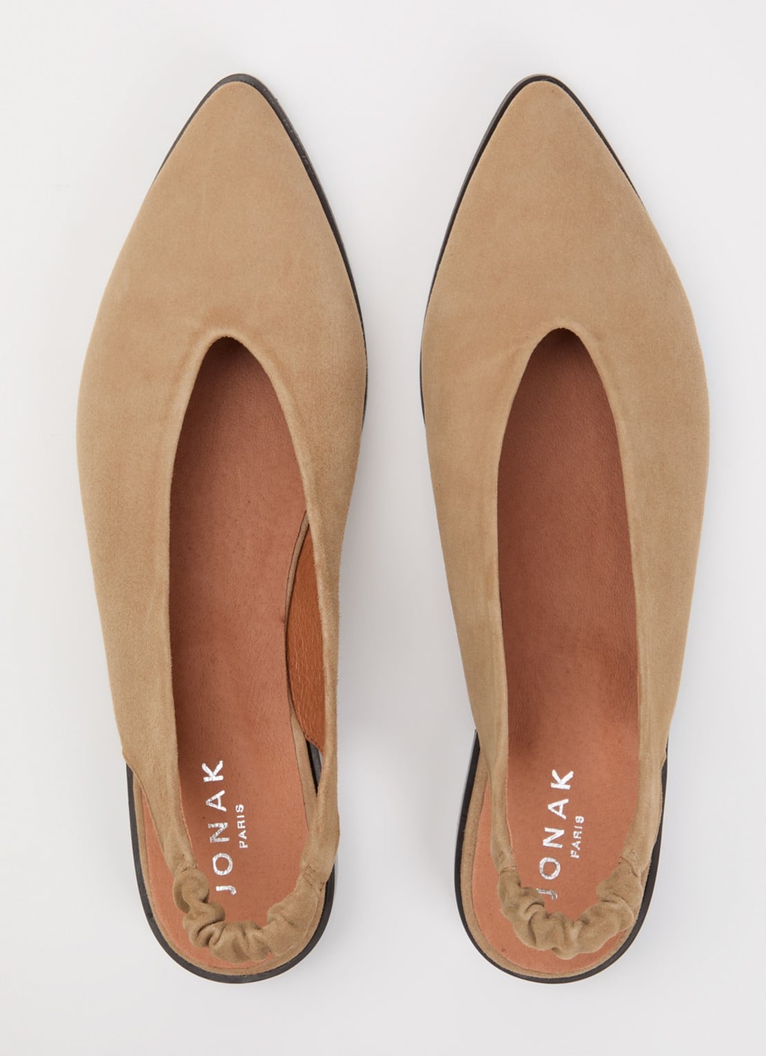 Jonak Acajou slingback van suéde  - detail 2 camel