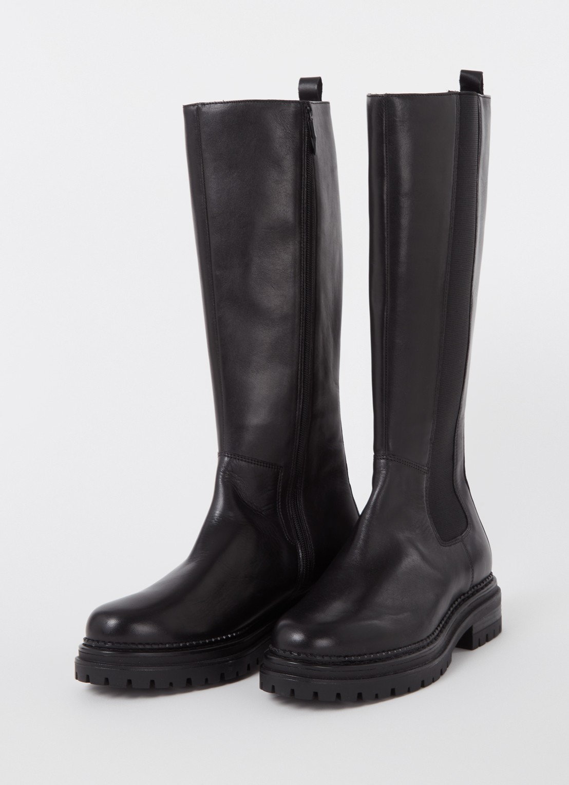 Jonak Adal chelsea boot van leer - detail zwart