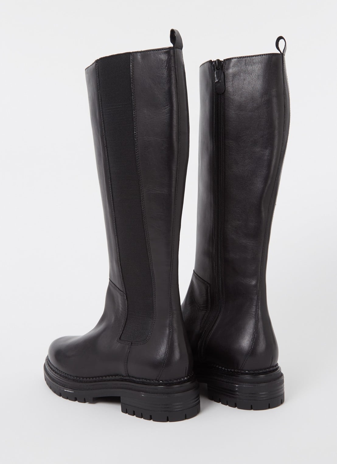 Jonak Adal chelsea boot van leer - detail 2 zwart