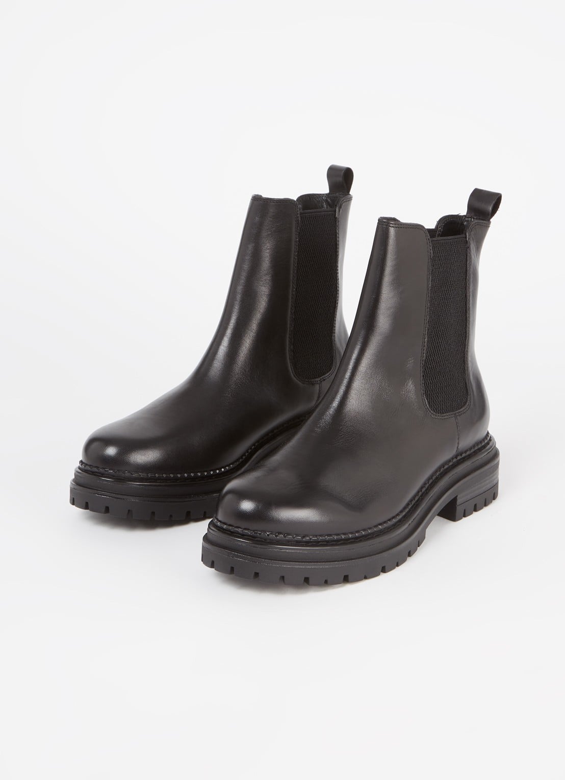 Jonak Adalard chelsea boot van leer - detail zwart