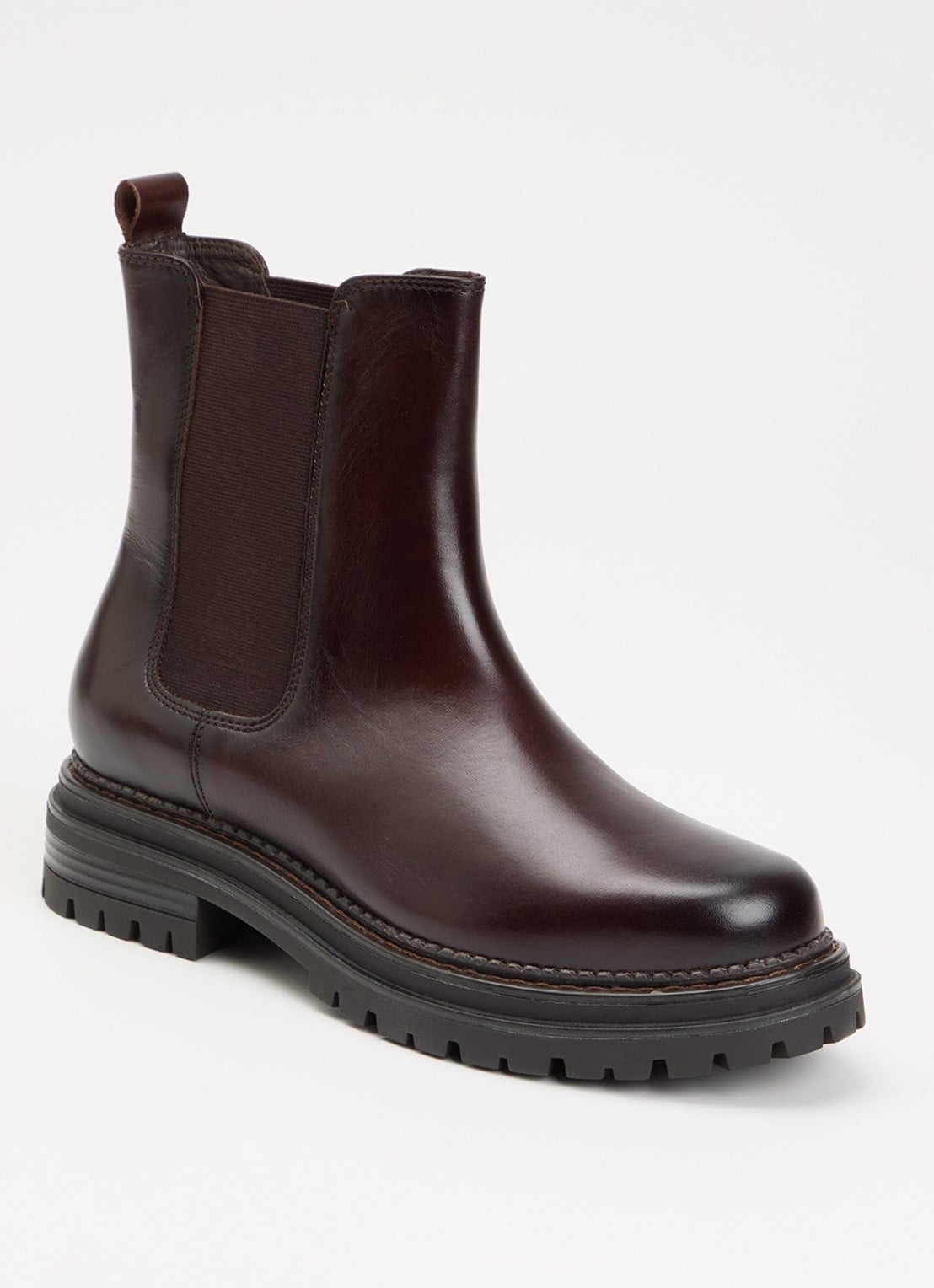 Jonak Adalard chelsea boot van leer - voorkant 4 donkerbruin