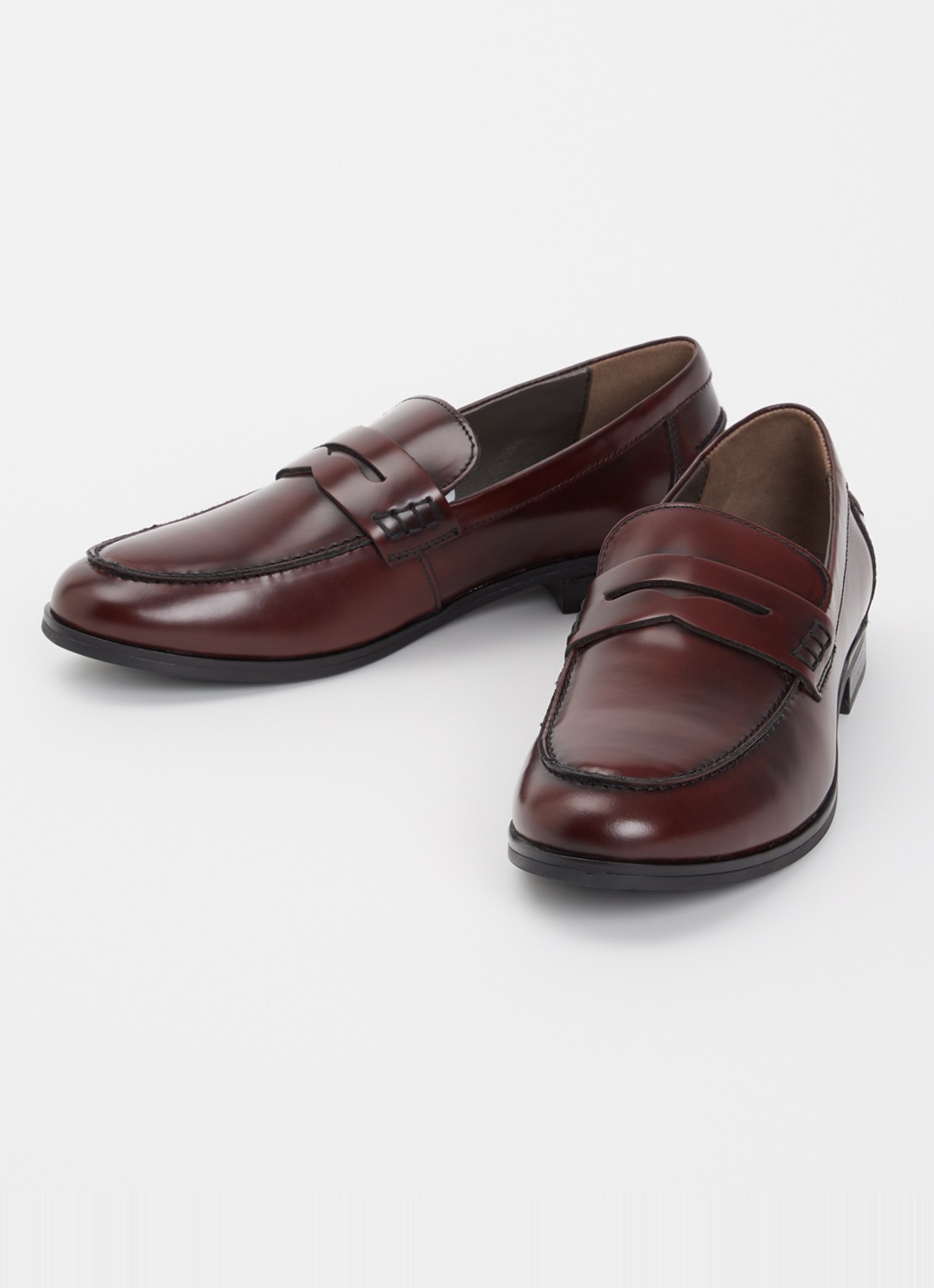 Jonak Albin loafer van leer - detail 2 bordeauxrood