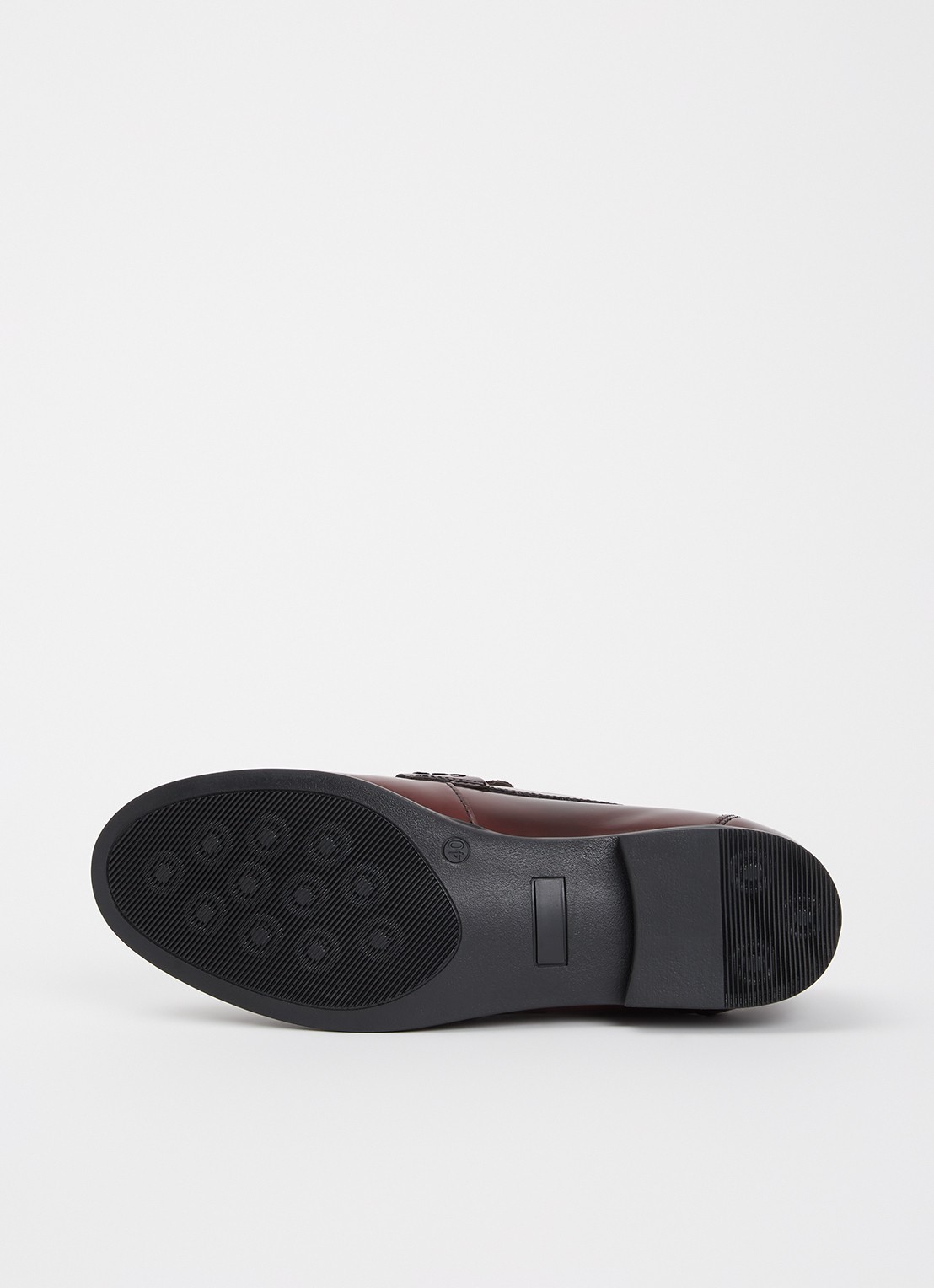 Jonak Albin loafer van leer - detail 4 bordeauxrood