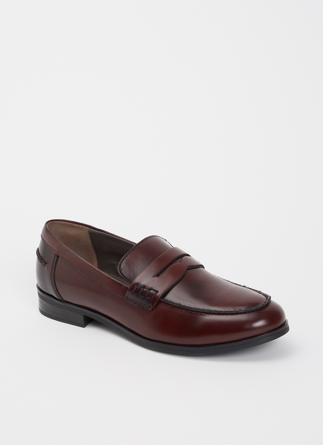 Jonak Albin loafer van leer - voorkant 5 bordeauxrood
