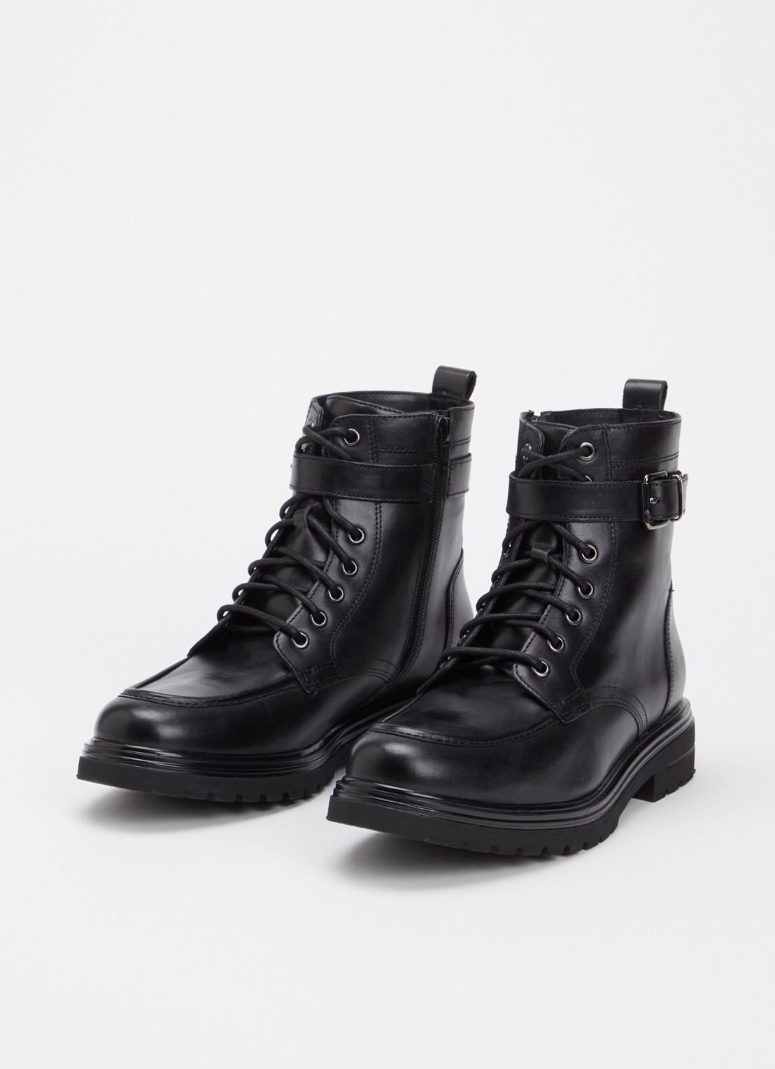 Jonak Albo veterboot van leer - detail 2 zwart