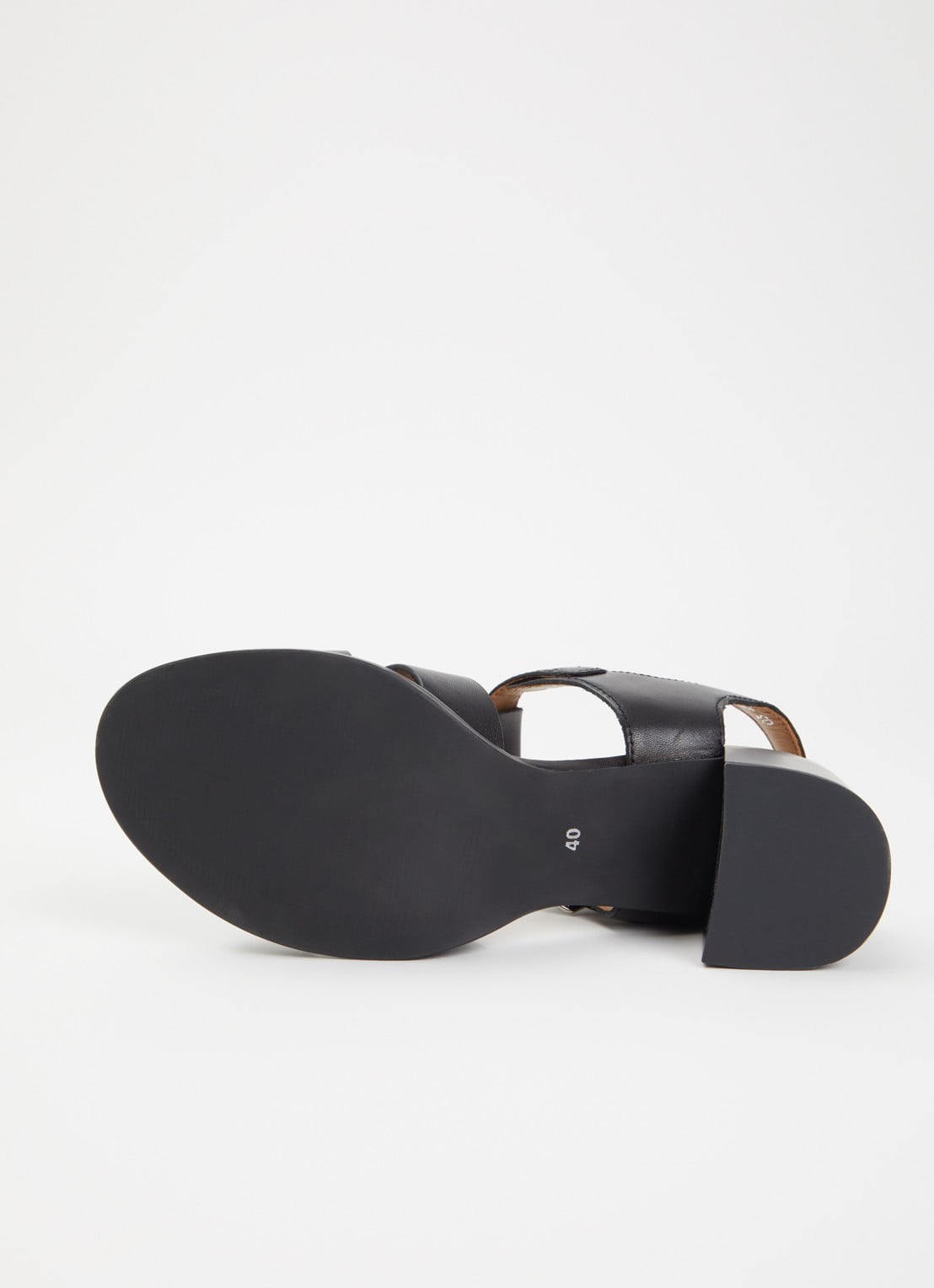 Jonak Alexandrie sandalette van leer met gespdetail  - detail 3 zwart