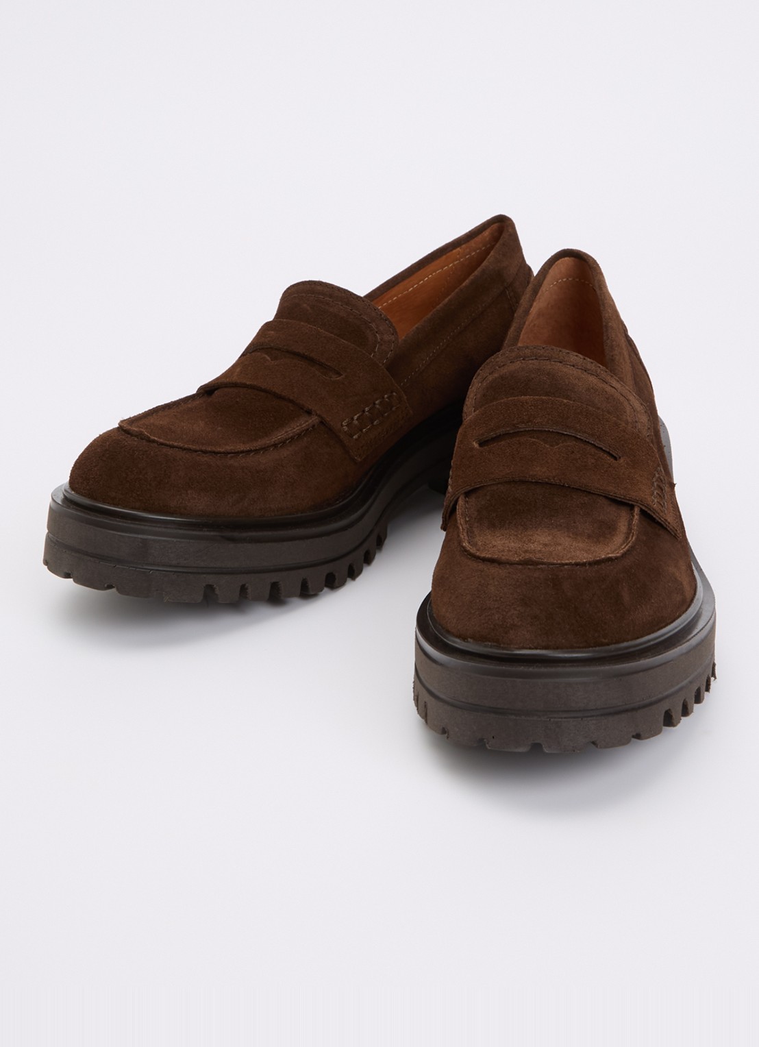 Jonak Alfi loafer van kalfssuède  - detail 4 bruin