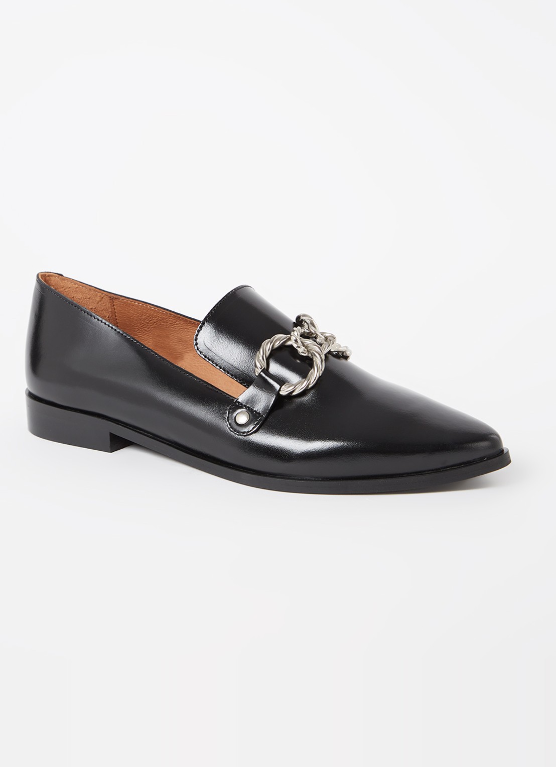 Jonak Alicante loafer van leer - voorkant zwart