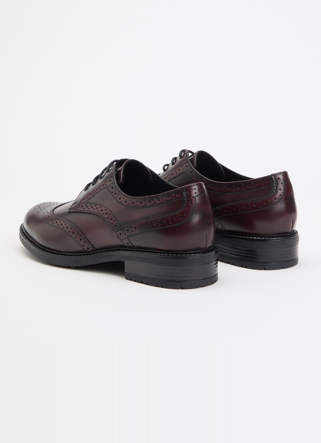 Jonak Altitude brogue van leer - achterkant 6 bordeauxrood