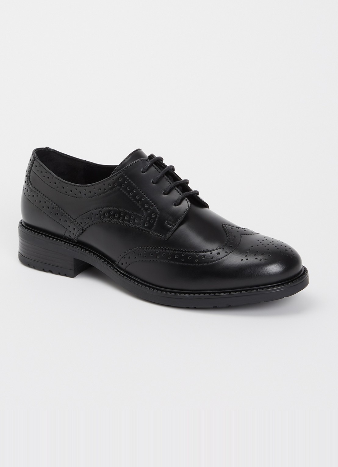 Jonak Altitude brogue van leer - voorkant 2 zwart