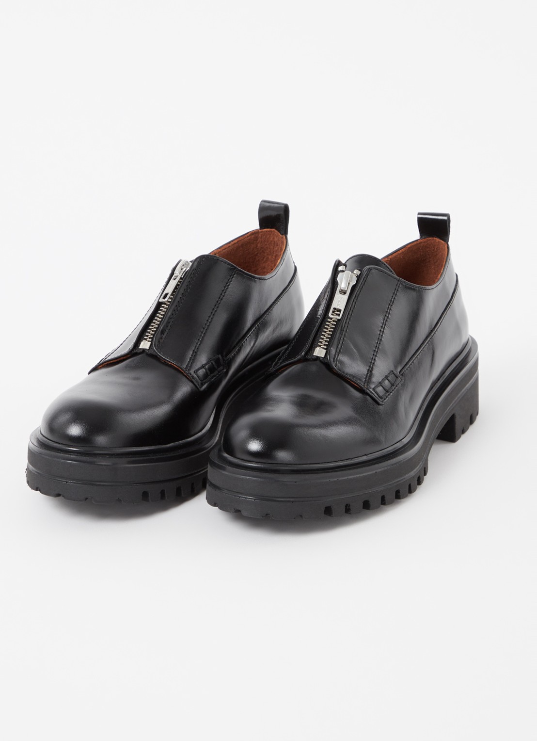 Jonak Antalya loafer van leer  - detail zwart